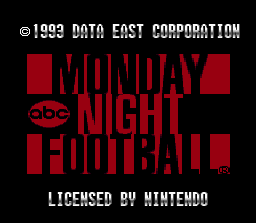 ABC Monday Night Football screenshot 3 for Super Famicom